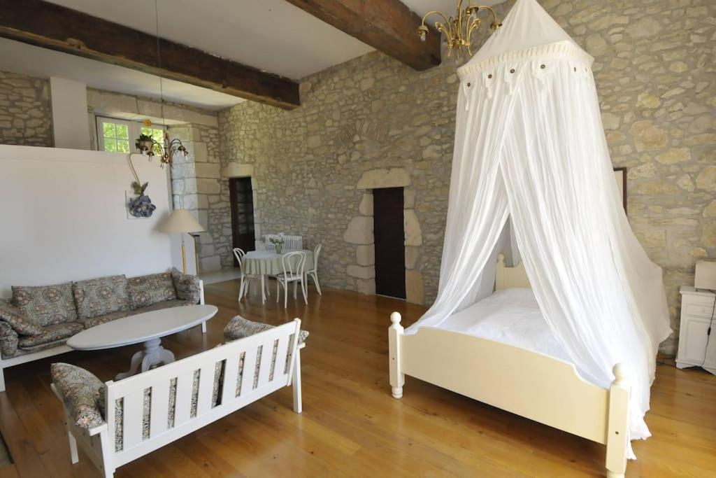 Chateau Barayre - Beautiful 12Th Century Castle With Pool And Large Garden Laussou ภายนอก รูปภาพ
