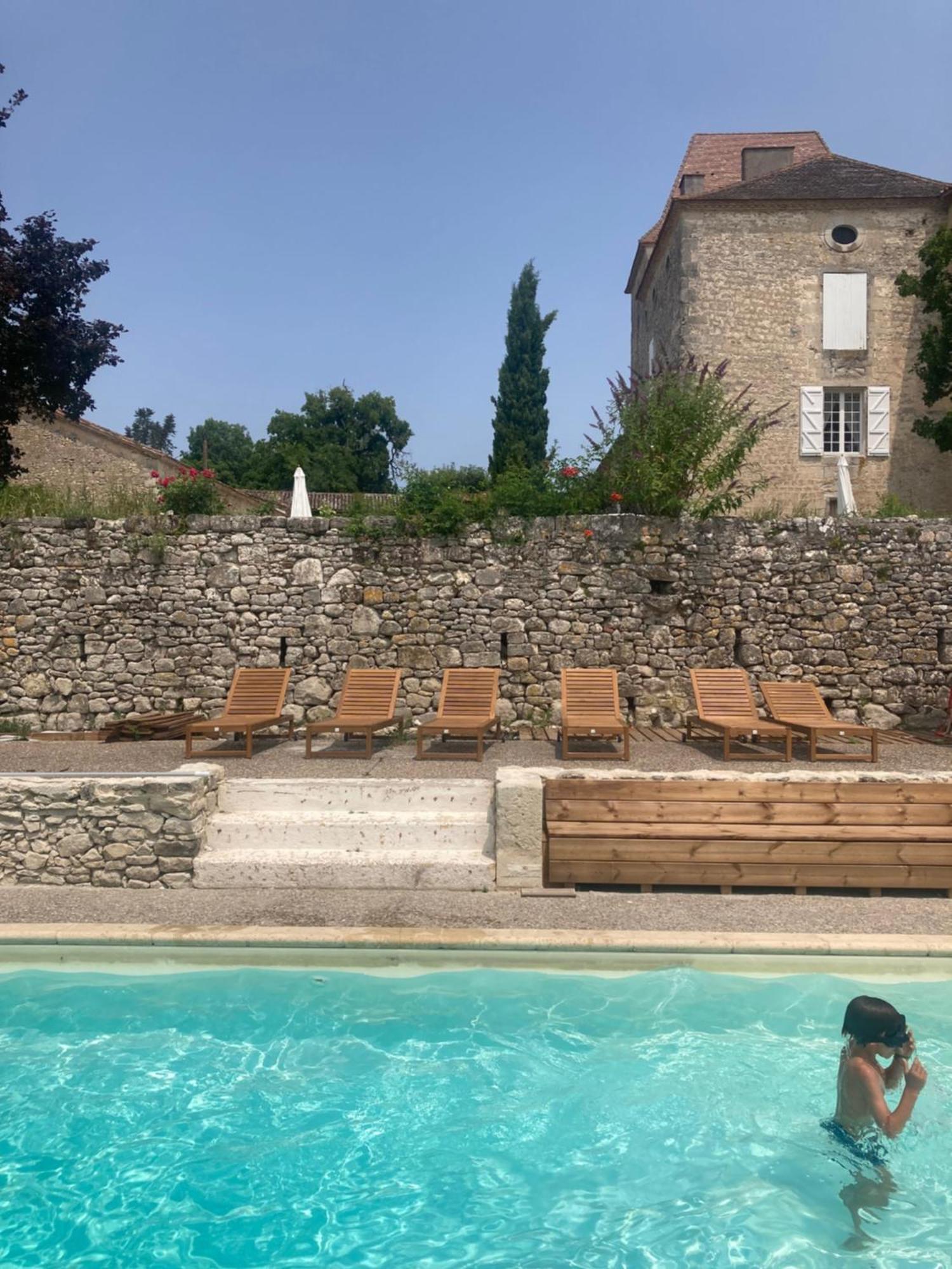 Chateau Barayre - Beautiful 12Th Century Castle With Pool And Large Garden Laussou ภายนอก รูปภาพ